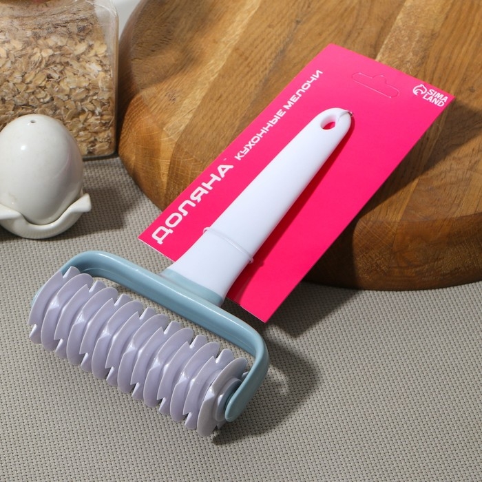 Валик для нарезки теста Доляна «Виктори», 20×12 см, цвет белый Валик для нарезки теста Доляна «Виктори», 20×12 см, цвет белый