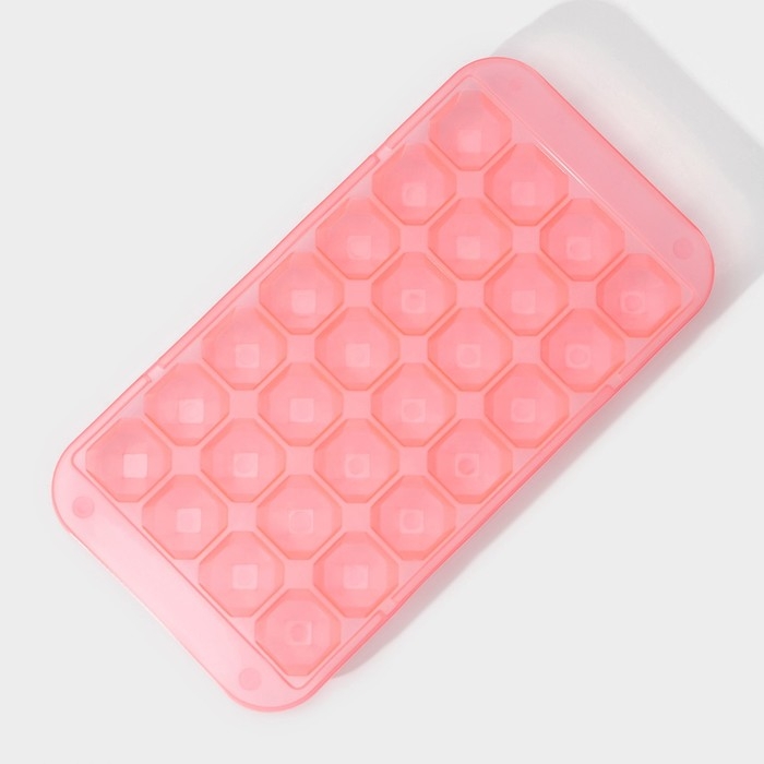 Форма для льда «Сапфир», 28 ячеек, 24×12,7×2 см, цвет МИКС Форма для льда «Сапфир», 28 ячеек, 24×12,7×2 см, цвет МИКС