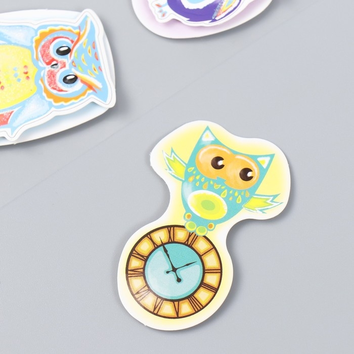 Наклейка картон 2 слоя Наклейка картон 2 слоя "Филины в лесу" 17х12 см