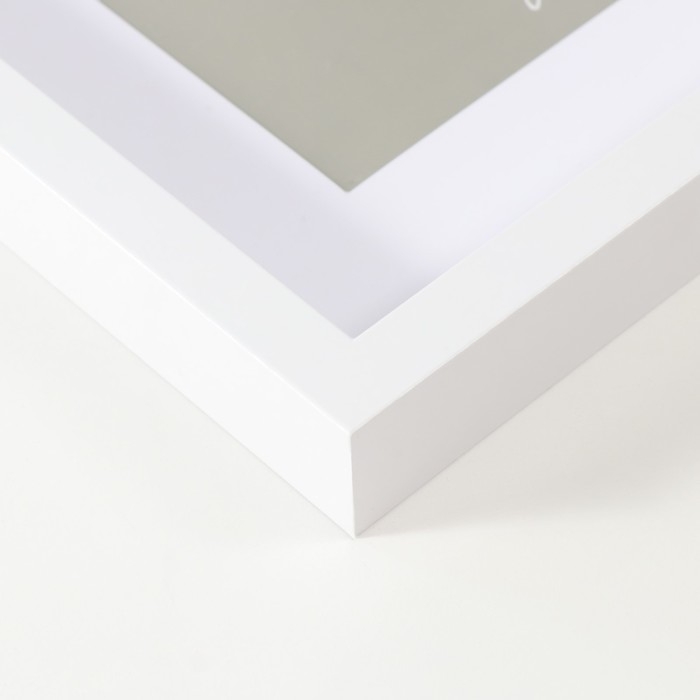 Фоторамка МДФ Фоторамка МДФ "Valerie" 30х40 см с паспарту 21х30 см, белый (пластиковый экран)