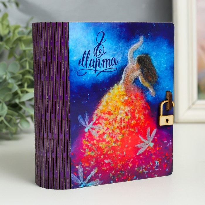 Шкатулка-книга  Шкатулка-книга "8 марта. Стрекозы" 14 см