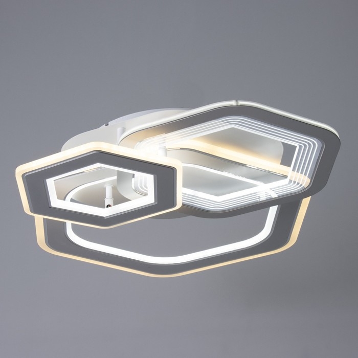 Люстра с ПДУ Люстра с ПДУ "Дариана" LED 160Вт 3000-6000Вт белый 60х42х9,5см BayerLux