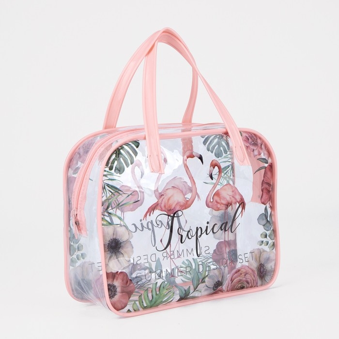 Косметичка на молнии, цвет розовый Косметичка на молнии, цвет розовый