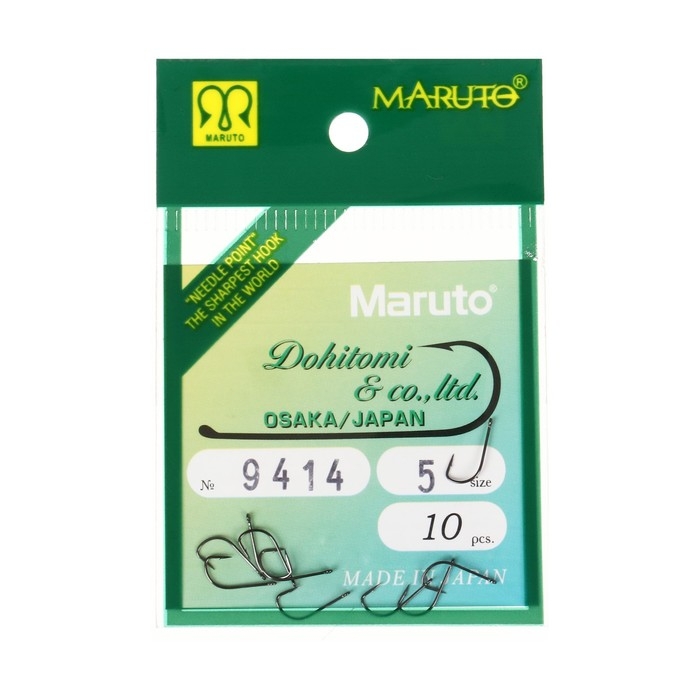 Крючки универсальные Maruto 9414, цвет BN, № 5, 10 шт. Крючки универсальные Maruto 9414, цвет BN, № 5, 10 шт.