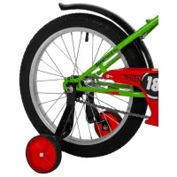Велосипед детский Novatrack STRIKE, диаметр колёс 18", со съёмными колёсами, зелёный