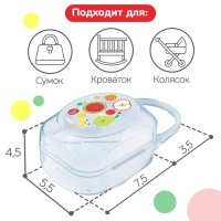 Контейнер для хранения и стерилизации детских сосок и пустышек «Фрукты»