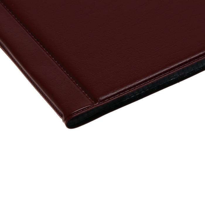 Альбом для бон 125 х 185 мм Calligrata, на 16 банкнот, обложка ПВХ, бордовый Альбом для бон 125 х 185 мм Calligrata, на 16 банкнот, обложка ПВХ, бордовый