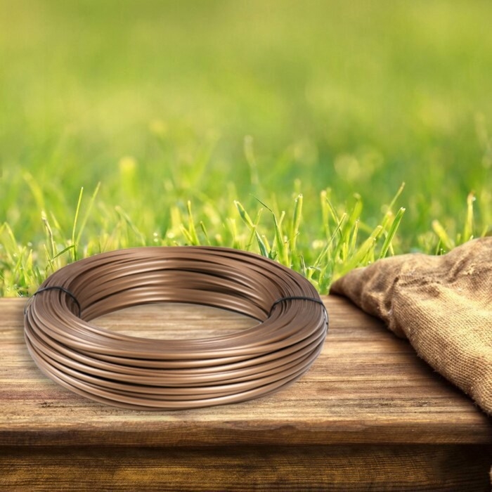 Ротанг искусственный гладкий 6 мм 100 м полутрубка ( бронза металик) Ротанг искусственный гладкий 6 мм 100 м полутрубка ( бронза металик)