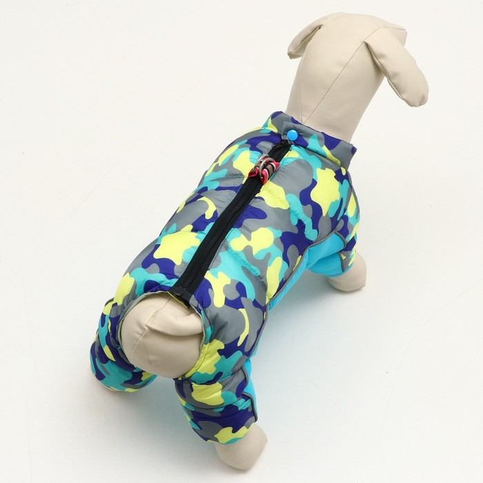 Комбинезон принтованный с замком на спине, размер 14 (ДС 32 см,ОГ 42 см,ОШ 31 см), голубой Комбинезон принтованный с замком на спине, размер 14 (ДС 32 см,ОГ 42 см,ОШ 31 см), голубой