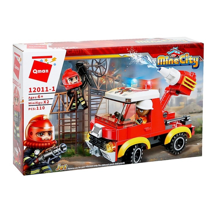 Конструктор Огнеборцы «Пожарная машина», 4 вида, МИКС Конструктор Огнеборцы «Пожарная машина», 4 вида, МИКС