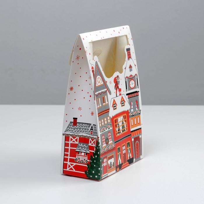 Коробка подарочная новогодняя складная «Праздник к нам приходит», 15 х 7 х 22 см, Новый год Коробка подарочная новогодняя складная «Праздник к нам приходит», 15 х 7 х 22 см, Новый год