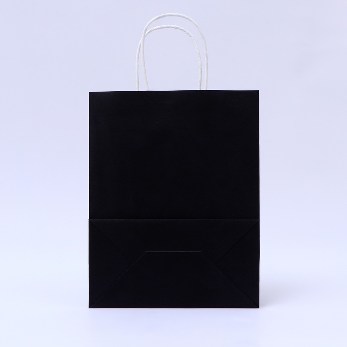 Пакет подарочный бумажный с глиттером чёрный, 21 х 11 х 27 см Пакет подарочный бумажный с глиттером чёрный, 21 х 11 х 27 см