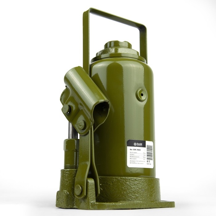Домкрат гидравлический  Домкрат гидравлический "БелАК" ECO БАК.70020, подъем/подхват 390/200 мм, 16 т