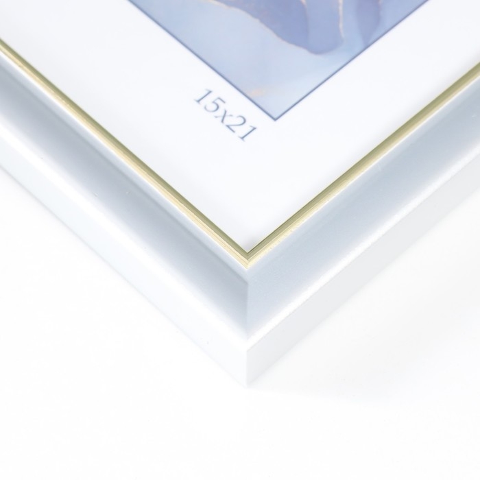 Фоторамка пластик Фоторамка пластик "Офис 8" 15х21 см, серебро