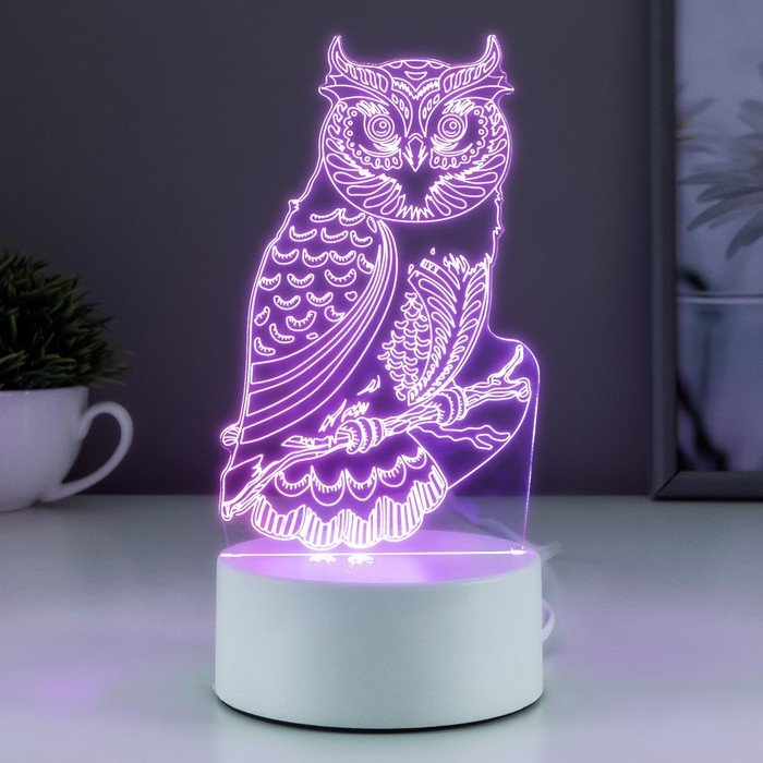 Светильник  Светильник "Сова" LED RGB от сети