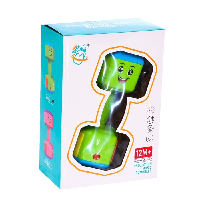 Музыкальный ночник-проектор «Гантель», свет, звук Музыкальный ночник-проектор «Гантель», свет, звук