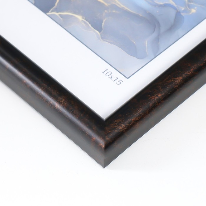 Фоторамка пластик Фоторамка пластик "Радуга" 10х15 см, кофе