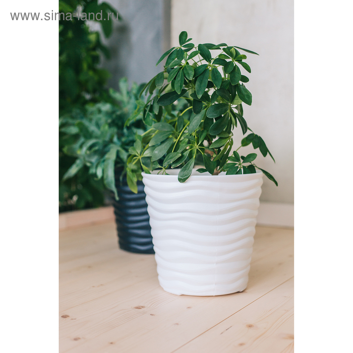Кашпо «Дюна», 8,5 л, цвет белый Кашпо «Дюна», 8,5 л, цвет белый
