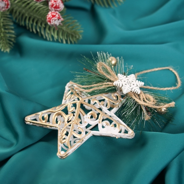 Украшение ёлочное Украшение ёлочное "Звезда декор" 10 см