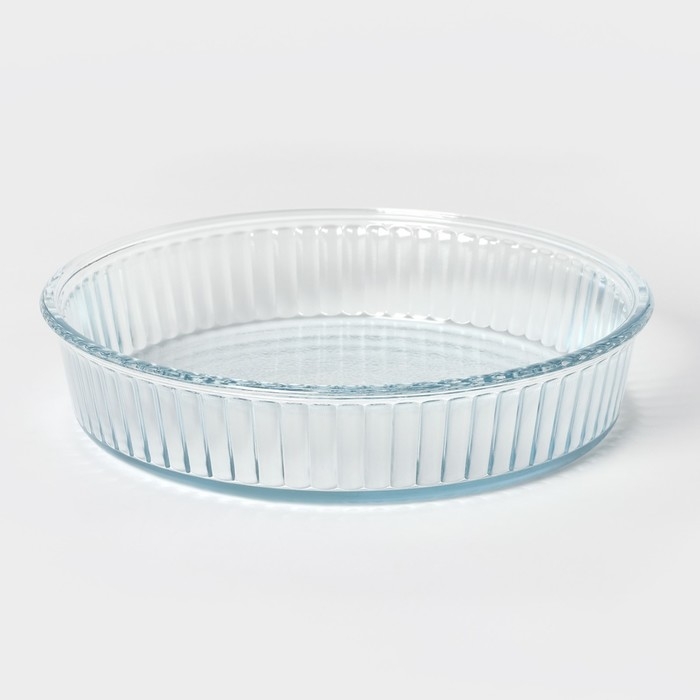 Блюдо стеклянное для запекания, d=28 см, h=6 см Блюдо стеклянное для запекания, d=28 см, h=6 см