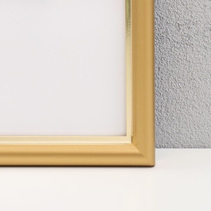 Фоторамка пластик Фоторамка пластик "МИРАМ" 30х40 см, 411 золото (пластиковый экран)
