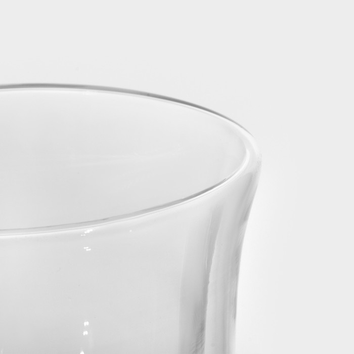 Стакан стеклянный с двойными стенками «Поль. Дуо волнистый», 200 мл Стакан стеклянный с двойными стенками «Поль. Дуо волнистый», 200 мл