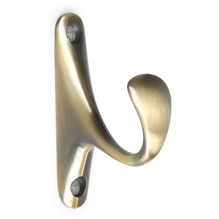 Крючок мебельный ТУНДРА TKO024, однорожковый, бронза, 2 шт Крючок мебельный ТУНДРА TKO024, однорожковый, бронза, 2 шт