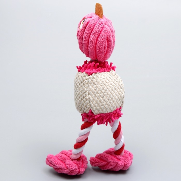 Игрушка текстильная Игрушка текстильная "Веселый фламинго", 28 х 6 см