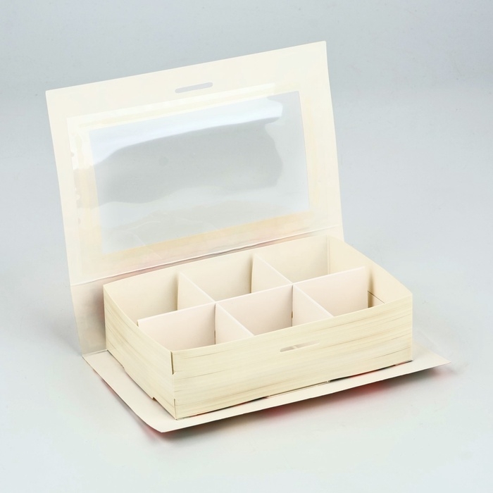 Коробка под 6 конфет с ячейками «Самой прекрасной» 14.5 х 9.5 х 3.5 см Коробка под 6 конфет с ячейками «Самой прекрасной» 14.5 х 9.5 х 3.5 см