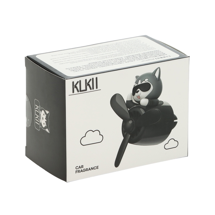 Ароматизатор Котик пилот, 2 аромата, черно-серый Ароматизатор Котик пилот, 2 аромата, черно-серый