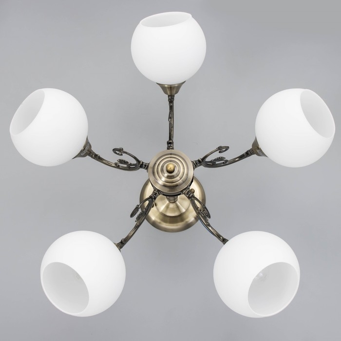 Люстра Люстра "Аурелия" 5x60Вт E27 античная бронза 60х60х30см.