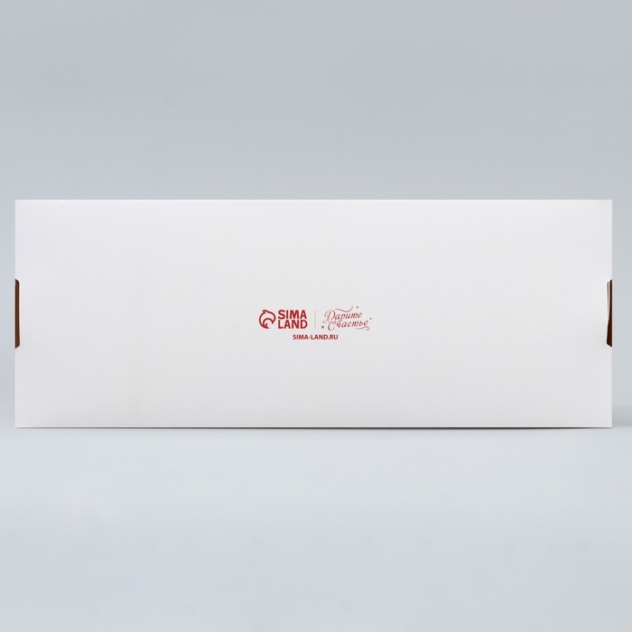 Кондитерская упаковка, коробка для кекса с окном, «Бант», 26 х 10 х 8 см Кондитерская упаковка, коробка для кекса с окном, «Бант», 26 х 10 х 8 см