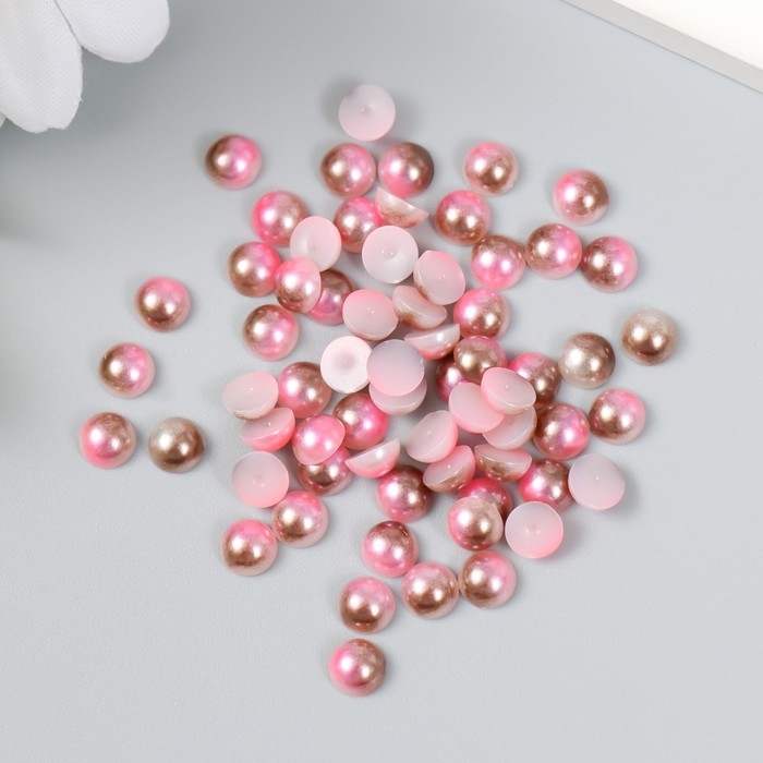 Декор "Градиент розовый" d=6 мм 10г 200 шт 5х2,5 см МИКС