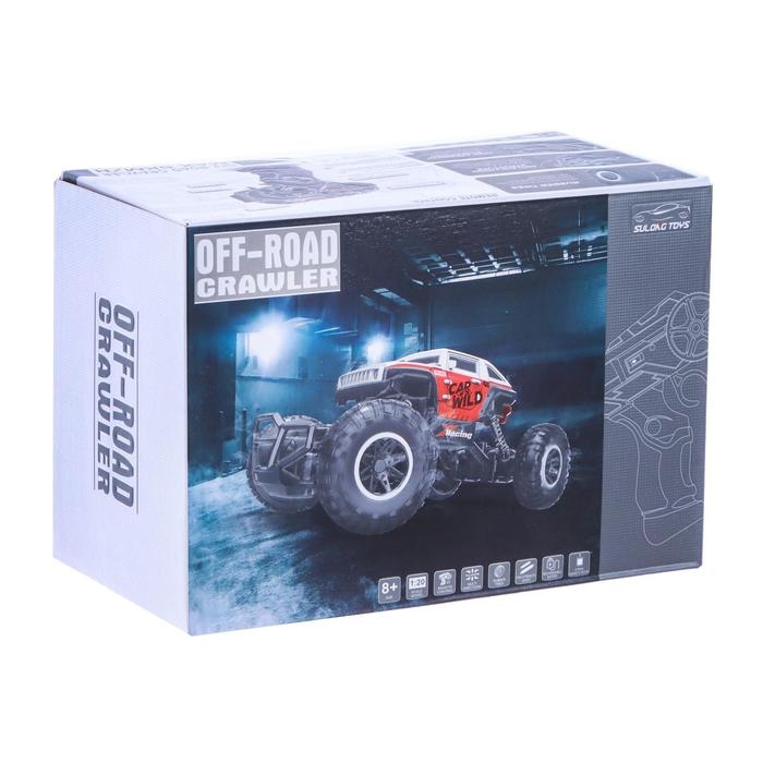 Джип радиоуправляемый «Пикап», работает от аккумулятора, цвет синий