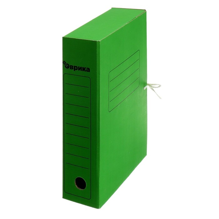 Папка архивная с завязками Calligrata, микрогофрокартон, 70 мм, до 700 л, зелёный Папка архивная с завязками Calligrata, микрогофрокартон, 70 мм, до 700 л, зелёный