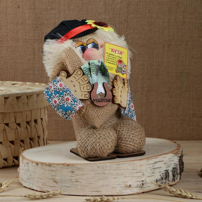 Оберег-домовой Оберег-домовой "Кузя в кепке, мешком"МИКС