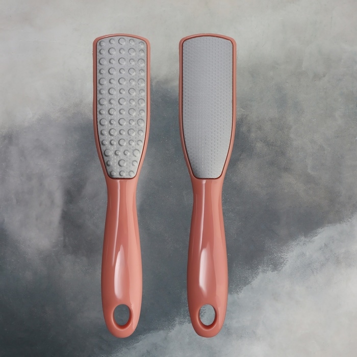 Пилка для ног, трапеция, лазерная, двусторонняя, 24,5 см, цвет розовый Пилка для ног, трапеция, лазерная, двусторонняя, 24,5 см, цвет розовый