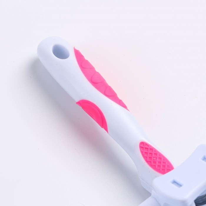 Пуходёрка с самоочисткой без капель, 8,5 х 15,5 см, бело-розовая Пуходёрка с самоочисткой без капель, 8,5 х 15,5 см, бело-розовая