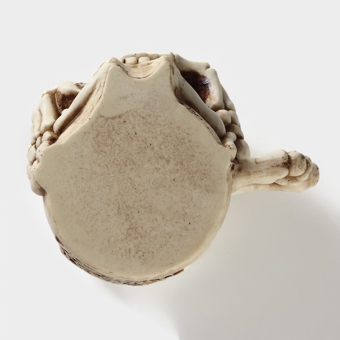 Кружка из нержавеющей стали «Череп. Хэллоуин», 400 мл, цвет бежевый