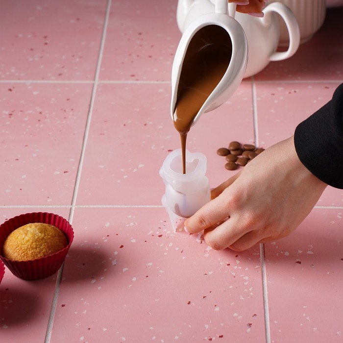 Молд новогодний «Оленёнок», силикон, 6×3×6 см, прозрачный Молд новогодний «Оленёнок», силикон, 6×3×6 см, прозрачный