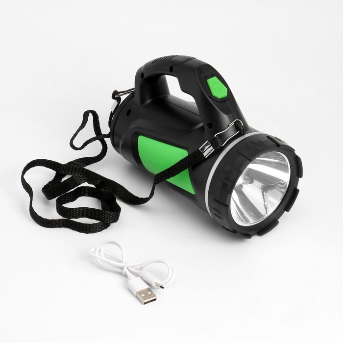 Фонарь светодиодный аккумуляторный ручной 5 Вт, 140 лм, 1800 мАч, USB Фонарь светодиодный аккумуляторный ручной 5 Вт, 140 лм, 1800 мАч, USB