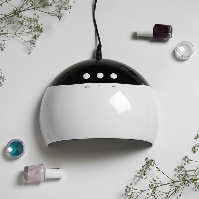 Лампа для гель-лака Luazon LUF-18, LED, 24 Вт, 8 диодов, таймер 60/90/120 сек, USB, белая Лампа для гель-лака Luazon LUF-18, LED, 24 Вт, 8 диодов, таймер 60/90/120 сек, USB, белая