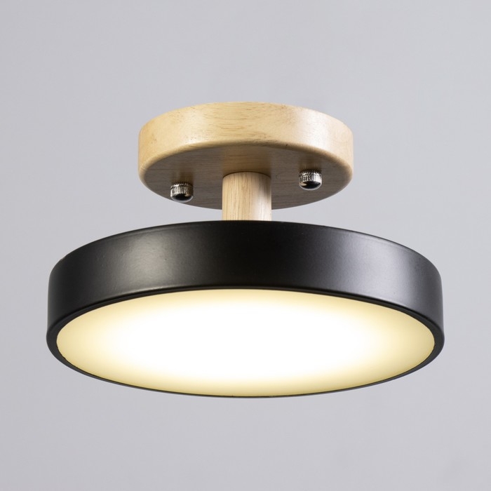 Светильник Светильник "Ринд" LED 13Вт 4000К черный 18х18х10 см BayerLux