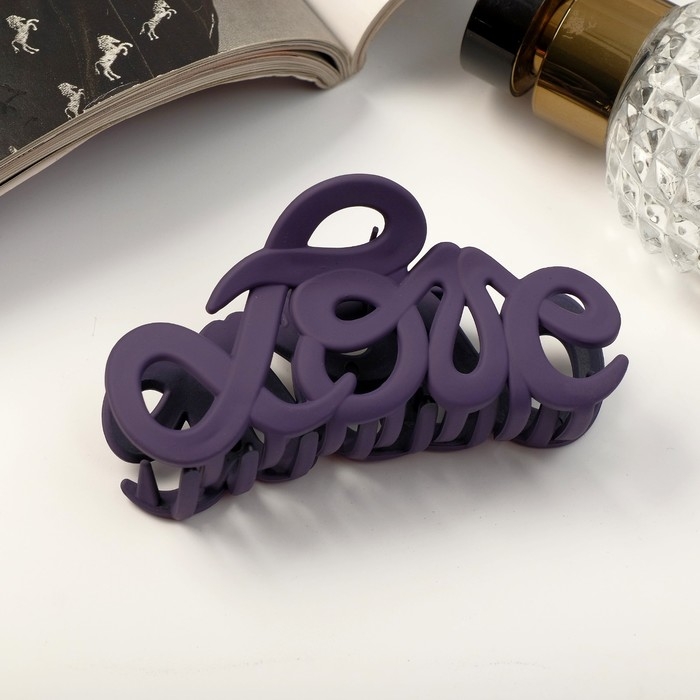 Краб для волос Краб для волос "Классика" завитки люкс, 9 см, микс