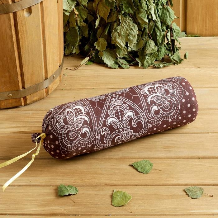 Валик со стружкой можжевельника, сувенирная, 10×28 см, микс Валик со стружкой можжевельника, сувенирная, 10×28 см, микс