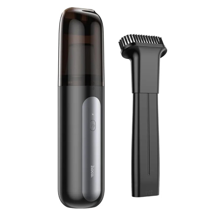 Портативный автомобильный пылесос Hoco ZP1, 4000 мАч, 55 Вт, 120 мл, чёрно - серый Портативный автомобильный пылесос Hoco ZP1, 4000 мАч, 55 Вт, 120 мл, чёрно - серый