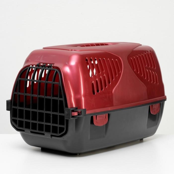 Переноска для животных  Переноска для животных "Сириус", 33,5 х 31 х 50 см, красный перламутр