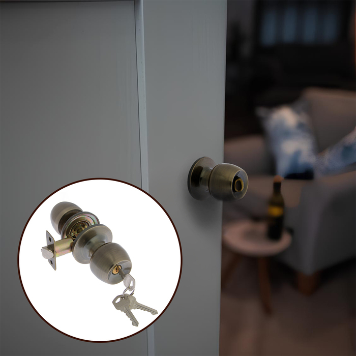 Защелка 1103, с ключом, цвет бронза Защелка 1103, с ключом, цвет бронза