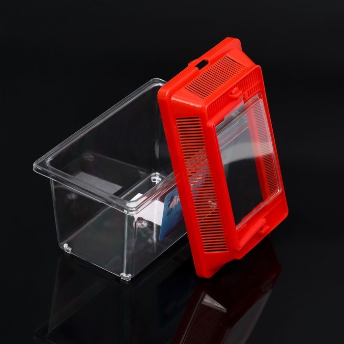 Переноска прямоугольная, 17,6 х 11,2 х 13 см, красный Переноска прямоугольная, 17,6 х 11,2 х 13 см, красный