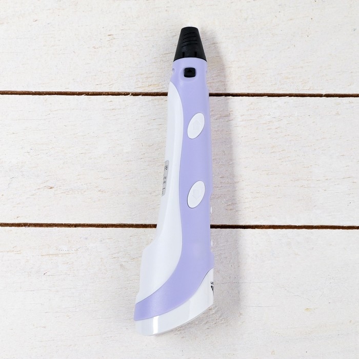 3D ручка Luazon, дисплей, работа с ABS и PLA, пластик в комплекте, фиолетовая 3D ручка Luazon, дисплей, работа с ABS и PLA, пластик в комплекте, фиолетовая